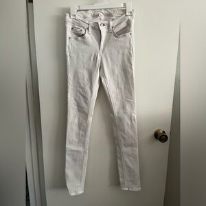 Rag & bone white skinny jeans medium rise size 27